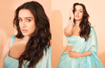 Shraddha Kapoor sets temperatures rising with her sexy blue saree, see pics